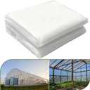 6 mil Greenhouse Plastic Sheeting, Clear Greenhouse Film, UV Resistant Thickened Plastic Sheeting Heavy Duty, Polyethylene Green House Plastic Cover(20 x 25ft)
