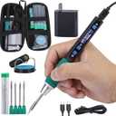 WEP 928D-IV Soldering Iron Kit with Fast Heating with C235 Tip, Dynamic Screen, Compact USB Soldering Iron with Tool Bag, Multi-Functional Cover, Type-C Charging, Sleep Mode, PD/QC Protocols