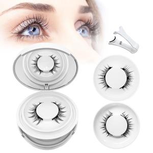 Meylora Magnetic Eyelashes with Applicator Natural Look, Reusable Eyelashes Magnetic Lashes, No Glue Needed Wispy False Lashes Kit Easy to Wear and Remove (Camellia+Devil)