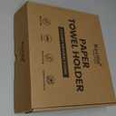 Koville African Natural Marble Paper Towel Holder Countertop, Genuine Stone Paper Towel Holder Stand for Kitchen Storage, for Standard or JumboSized Rolls(Namib Fantasy)