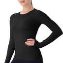 MathCat Seamless Workout Shirts for Women Long Sleeve Yoga Tops Sports Running Shirt Breathable Athletic Top Slim Fit (Large)