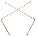 2X 99.9% Copper Dowsing Rod - Divining Rods with Box, Ghost Hunting, Water Divining, Spirit Hunting,Detect Gold,Yes No Questions etc