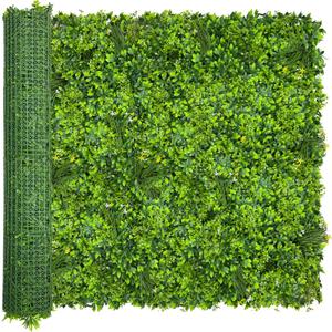ODTORY Artificial Plant Wall Roll: 60 X 120 in (50 sqft) UV-Anti Ivy Privacy Fence Screen Faux Greenery Panels Backdrop Boxwood Ivy Vine Leaf Hedge for Indoor Outdoor Green Decor