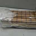 LazBlinds Cordless Blackout Bamboo Roman Shades, Room Darkening Blinds for Interior Windows, Thermal Insulated Roll Up Bamboo Blinds for Home & Patio, 28" W x 64" H, Penang Teak