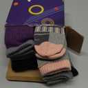 Kids Merino Wool Hiking Socks Boys Girls Toddlers Winter Warm Thick Thermal Cushion Crew Gift Socks 6 Pairs (8-12 Years)