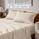 Bare Home Flannel Standard Pillowcases Set of 2-100% Cotton - Velvety Soft & Cozy - Double Brushed Heavyweight Flannel Pillowcases (Standard Pillowcase Set of 2, Sand)