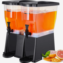 VEVOR Beverage Dispenser, 3 Gallon x 2 Drink Dispensers for Parties, Plastic Juice Dispenser with Stand Spigot Lid, Iced Tea Lemonade Juice Water Dispenser, for Restaurants, Hotels, Parties