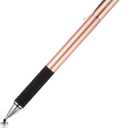 Mixoo Capacitive Stylus Pen, Disc & Fiber Tip 2 in 1 Series, High Sensitivity and Precision, Universal for ipad, iPhone, Tablets and Other Touch Screens, Model: Rose Gold