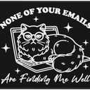 Funny Square Cat Mouse pad with Durable Stitched Edges Washable, Anti-Slip Rubber Base Wireless Mouse Pads for Desk, Computers, Laptop 9.5 x7.9 Inch