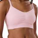 Kindred Bravely Sublime Sleep Pumping Bra Hands Free, Adjustable Pumping & Nursing Bra with EasyClip for All Breast Pumps (Pale Pink, Small Busty)