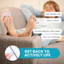 Povihome Toe Sleeves, Toe Protectors, 12 Pack Toe Tube Pads for Hammer Toe, Stubbed Toe, Corns, Calluses Protect (3 Different Sizes, White)