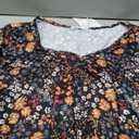 WIHOLL Dresses for Women 2026 Casual Summer V Neck Babydoll Dress Short Sleeve Fashion Beach Vacation Clothes (Small, Colorful Flowers)