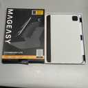 SwitchEasy CoverBuddy Lite for 2024 iPad Pro 11" - Case Compatible with Magic Keyboard for iPad Pro (M4), with Apple Pencil Pro Pencil Holder - White