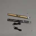 LcFun 2 Pack Candle Lighter USB Rechargeable Electric Plasma Arc Lighters with Safety Lock, Windproof Flameless Long Lighters Matches for Candle, Grill, BBQ, Camping, Gas Stoves (Black, Gold)