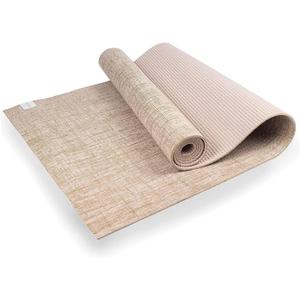 Myga Jute Yoga Mat, High Performance Vegan Floor Exercise Mat, Eco Friendly Biodegradable Yoga Mat with PVC Backing,72" x 24", 0.2" Thickness