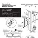 Prime-Line C 1001 Sliding Glass Door Handle Set, 4-15/16 In., Extruded Aluminum, Black (Single Pack)