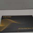 Red Light Therapy for Face, Infrared LED Face Mask Light Therapy 4 Light Waves with 850nm Near Infrared, Portable Rechargeable Red Light Therapy Mask Skincare Device for Facial Rejuvenation (Black)