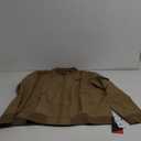 Reebok Mens Rain Jacket - Full Zip Up Lightweight Water Resistant Windbreaker Soft Shell Collar Rain Coat for Men, Size Small, Dark Khaki