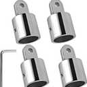 316 Stainless Steel Bimini Top Eye End Cap 7/8 inch and 1 inch Marine Grade Heavy Duty Bimini Top Parts for Boats with L Shape Hex Key