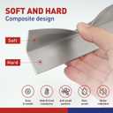 Garage Door Seal Strip Top and Sides Seal 34.4 FT Rubber Weather Stripping Replacement Soft and Hard Composite, Weatherproofing Universal Sealing, Grey