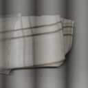 Beige White Buffalo Plaid Caf Curtain Valances,Tan Beige Stripes on White Textured Fabric,Rustic Semi Sheer Window Treatment for Kitchen Bathroom,55" Wx15 Lx1