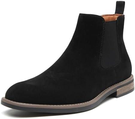DECARSDZ Men's Chelsea Boots Casual Classic Comfy Slip-On Suede Chukka Mens Ankle Boot 105