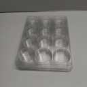 Round Cookie Chocolate Mold, Covered Cookie Mold 5 Pack, 12 Cylinders Each, Chocolate Covered Round Cookies,Candy and Chocolate, and Even Soap Molds (Small)