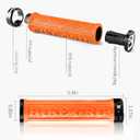 ROCKBROS Bike Handlebar Grips Double Lock-on MTB Bicycle Handle Bar Grips Ergonomic Non-Slip Rubber Hand Grip for Scooter, Mountain, BMX, Beach Cruiser, Folding Bike