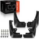 A-Premium Set of 4PCS Mud Flaps Splash Guards Mudguards Mudflaps with Hardware Kits Compatible with Mazda CX-3, 2016-2021, Sport Utility, Black Color, Front and Rear (Driver & Passenger Sides)