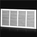 24"Wx10"H Duct Opening Return Air Grille,Air Return Vent Cover Grill for Sidewall and Ceiling,Solid Steel AC Vent Cover HVAC Cold Air Intake Grille Without Filter House,Outer Dimension:25.75WX11.75"H