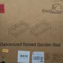 SnugNiture 2 Pcs 4x2x2FT Raised Garden Bed Galvanized Planter Garden Boxes Outdoor, Deep Root Planter Raised Bed for Vegetables Flowers Herbs,Brown