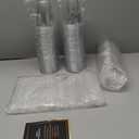 VITEVER 100 Sets - 12oz Clear Plastic Cups with Lids and Straws, Disposable Cups for Iced Coffee, Smoothie, Milkshake, Cold Drinks