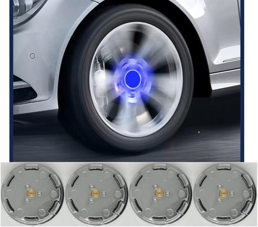 Floating Auto Light Wheel Caps Compatible with BMW Vehicles, Retrofit Wheel caps to fit OEM Wheels-4pcs (M, 56mm)