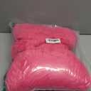 Hot Pink Bow Pillow,16'' Bow Decorative Pillows with Faux Rabbit Fur,Soft Bow Throw Pillows Aesthetic Bow Shaped Pillow for Bed Sofa Couch Home Decor (Large-16 * 12 Inch)