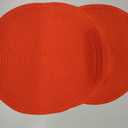 SHACOS 15 inch Round Placemats Set of 6 Braided Non Slip Washable Place Mats for Dining Tables Kitchen Table Mats Home Wedding Party Decor (Red, 6)