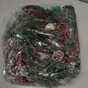 Winemana 6 FT Pre-lit Artificial Christmas Garland with 20 LED Lights, Battery Powered with Pine Cones, Red Berries, Pine Needles, Lighted Christmas Garlands for Fireplace Mantle Holiday Decorations