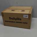DAILYLIFE 16oz Disposable Coffee Cups with Lids & Sleeves-100 Pack, To Go Coffee Cups, Bulk Thickened Paper Cups for Hot Drinks, Leak Proof & DIY Customizable for Home, Office, Parties and Stores