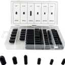 80 Piece Vacuum Cap Assortment Carburetor & Vacuum Rubber Cap Assortment Set 5/32" -3/8" Auto Repair Kit