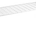 Whitmor Wire Grid Stacking Shelf Medium, 7"D x 18"W x 7"H, White