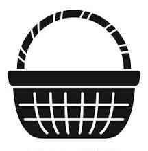 Woven Bamboo Easter Basket with Handle, Round Shape, Pink 2 pack