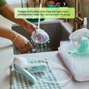 Willow Wave - Wearable Manual Breast Pump - Fits Fully in Bra - Ergonomic Handle - 24mm Soft Silicone Flange - Wearable Breastfeeding Pump - Hospital Grade Suction - Postpartum Essentials - Holds 5oz