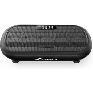 MERACH Vibration Plate Exercise Machine, Vibration Plate 440 Lbs Capacity, Bluetooth and Silicone Pedal, Stimulate Deep Fat, Vibration Plate for Lymphatic Drainage, Vibrating for Weight Loss