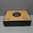 Blissful Diary Baby Play Gym & Activity Mat, 5 Developmental Zones Wooden Tummy Time Mat with 5 Detachable Sensory Toys for Motor Skills & Sensory Development, Baby Essentials Shower Gift (Gray Round)