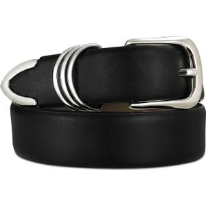 RISANTRY Women's Leather Belts with Gold Buckle Fashion Leather Waist Belt Elegant Ladies Belts for Jeans Gifts for Women