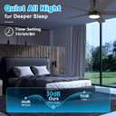 42In Smart Low Profile Ceiling Fan with Lights Remote,Controll by Voice WIFI Alexa App,Quiet DC Motor,Outdoor Indoor Flush Mount Ceiling Fans,Modern Black Walnut Fan for Bedroom Patio Porch