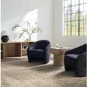 Livabliss x Galey Alix Myrtle Avenue II Vintage Damask Area Rug, 6'7" x 9' (7' x 9'), Dark Brown