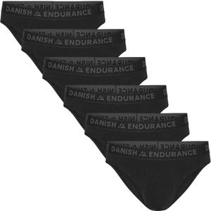 DANISH ENDURANCE Men's Viscose from Bamboo Briefs (6-Pack)  Ultra-Soft Viscose Underwear, Breathable & Tag-Free Comfort (Black)