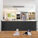 PRObebi Retractable Baby & Dog Gate - Extends to 110" Wide, 34" Tall, for Stairs, Doorways, Hallways, Outdoor, Deck, Porch