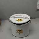 Masonic OES Crown, Fez Case - Order of Eastern Star White Fez Cap For Freemasons With Strap For Hanging on Shoulder