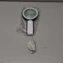 MoKo Magnifying Glass with Light, 30X Handheld Large Magnifying Glass 18LED 3 Modes Illuminated Lighted Magnifier for Elderly Kids Reading, Magazines, Coin, Jewelry, Exploring Inspection, Black